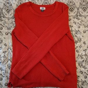 Red Old Navy Sweater Large